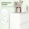 Chest of Drawers with 6 Drawers, Modern Storage Furniture for the Bedroom, White