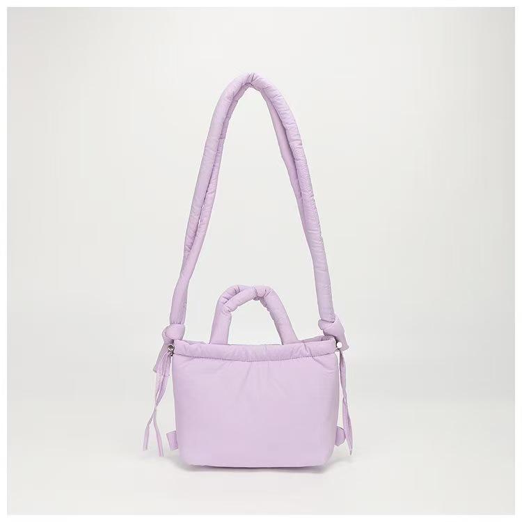 

Women s Cotton Coat Nylon Backpack: Lightweight Two-Way Casual Shoulder/Cross-Body Padded Handbag.