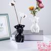 Vase Ornament, Women Figure Shape Vase for Flower Arrangement Decoration, Bedroom Living Room Balcony Garden Windowsill Home Decor