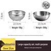 304 Stainless Steel Vegetable Washing and Dough Kneading Basin with Draining Basket