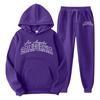 New cross-border foreign trade pullover men's and women's same sports sweater set fashion sweater sweatpants fleece hoodie set