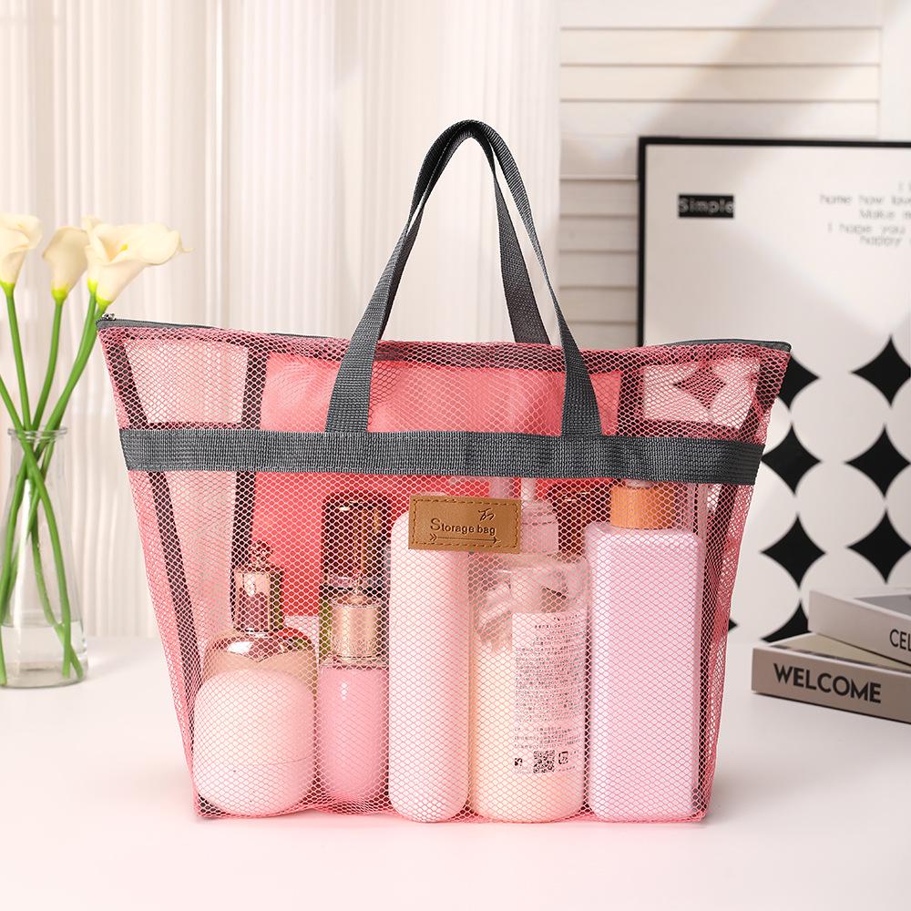 Portable Handheld Toiletry & Beach Bag with Large Capacity and Drainage