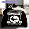 Cardiff City F.C Pattern Bedding Quilt Set  Home Decoration  Gift (1 * Duvet Cover + 2 * Pillowcase  Without Core)