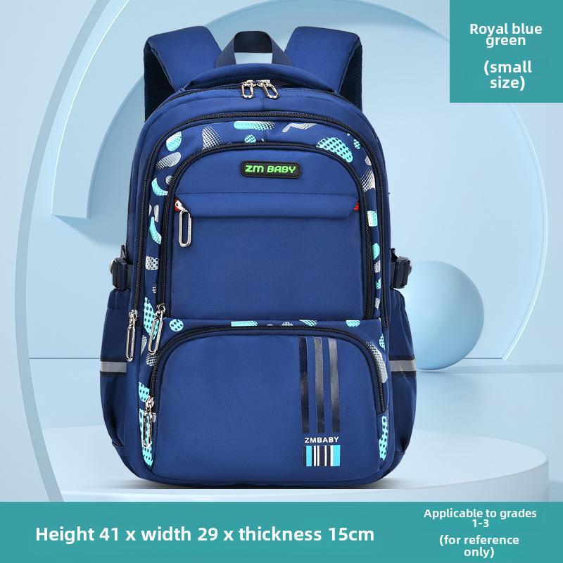 Lightweight Large-Capacity Backpack for Boys Aged 6-12: Casual Design with Fun Prints