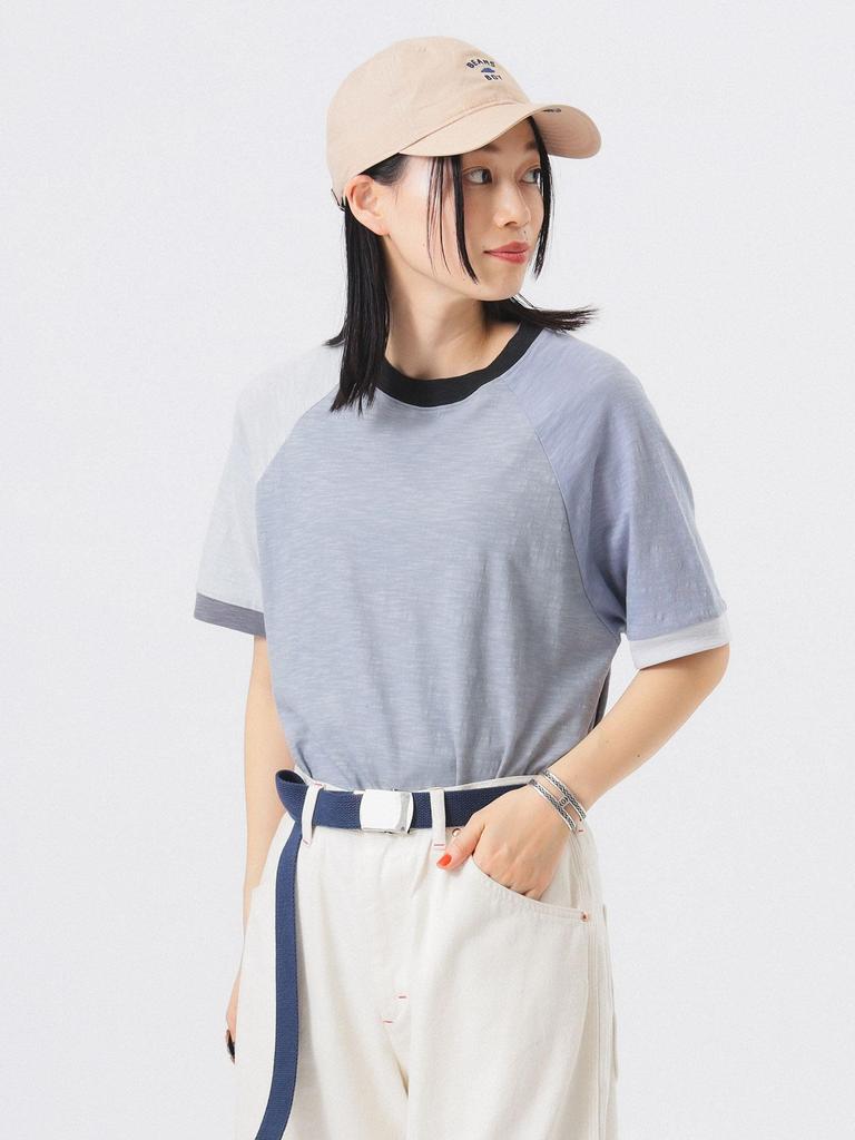 Beams Boy Tee Slub Jersey Crazy Short Sleeve Grey Free S/S Women's