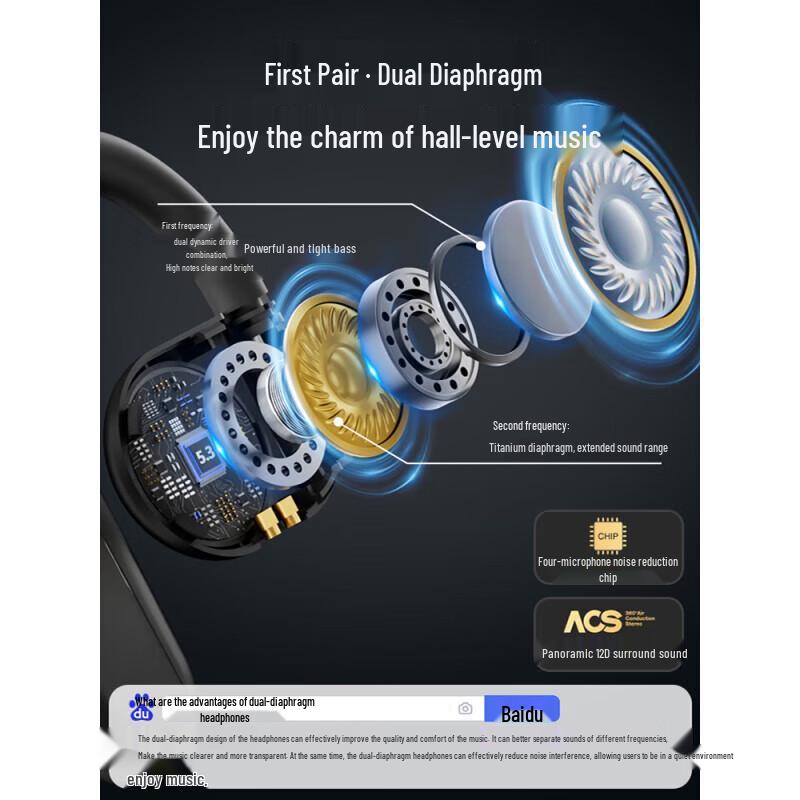 OKSJ i31X Wireless Bluetooth Semi-In-Ear Headset