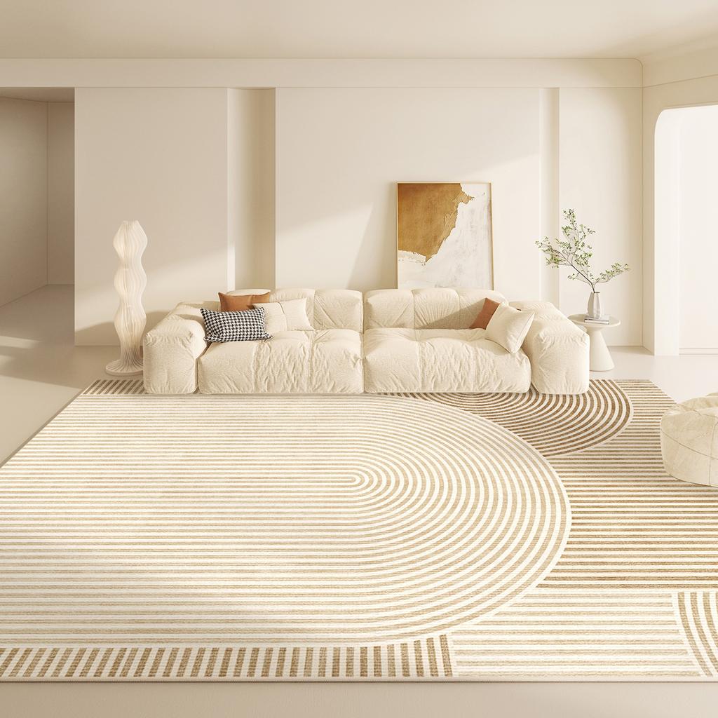Modern Style Living Room Decoration Carpet Large Area Line Rugs for Bedroom Home Thick Anti-slip Rug Fluffy Soft Plush Floor Mat