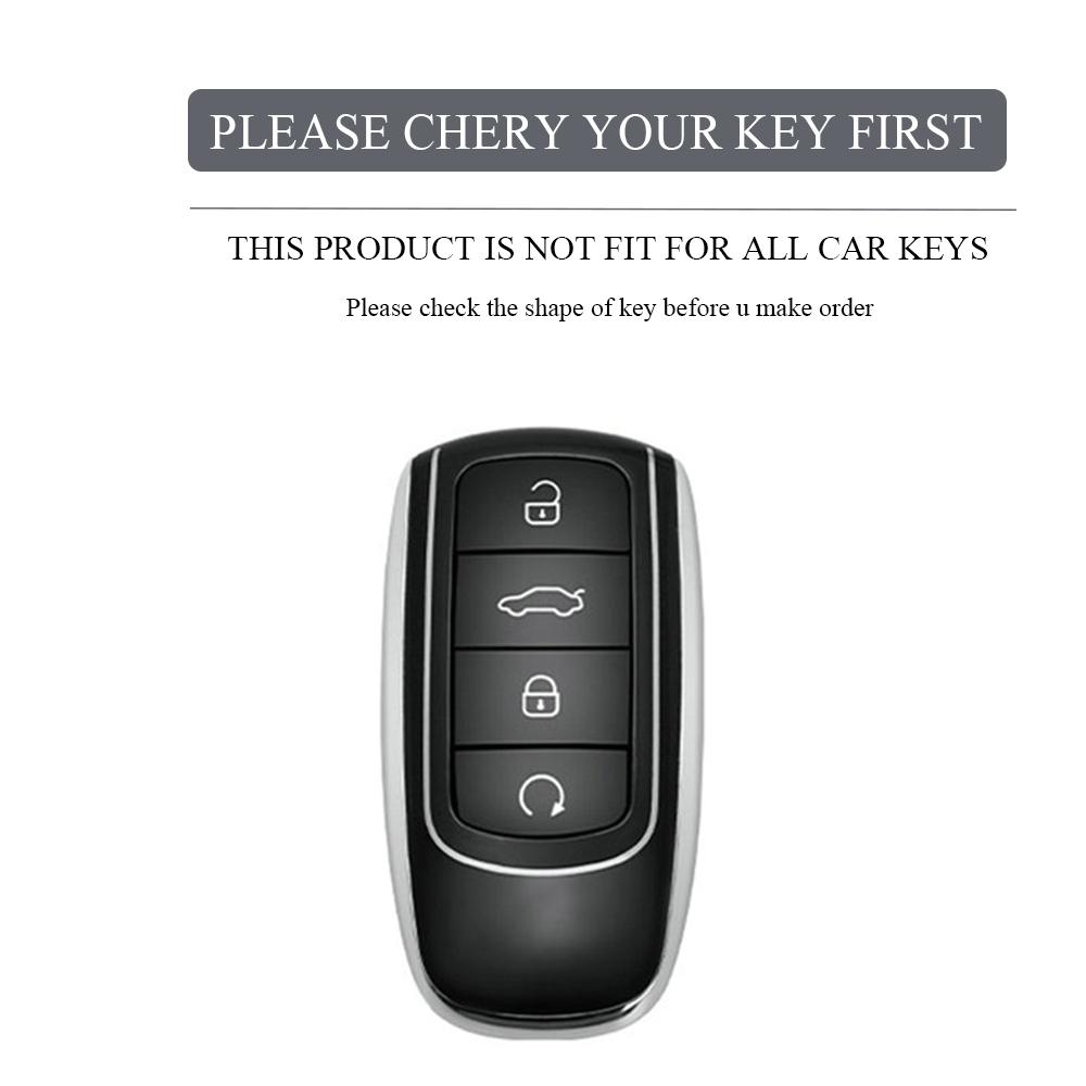 TPU Car Key Case Cover Shell Fob for Chery Tiggo 8 Pro Tiggo 8plus New 5 Plus 7pro Protected Holder Accessories