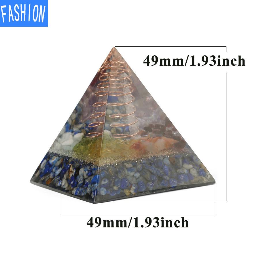 Leimharz Kristall Kies Stein Spirale Pyramide Pendel Europäisches und amerikanisches Ornament Eugen Turm Ornament