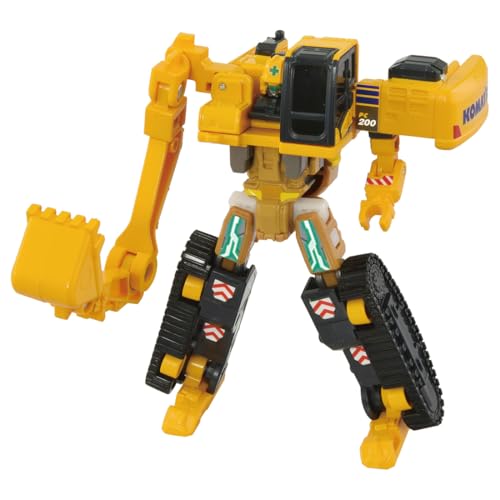 TAKARA TOMY Tomica Job Labor TJB06 Build Braver Komatsu Hydraulic Excavator PC200 Miniature Car Toy for Ages 3 and Up