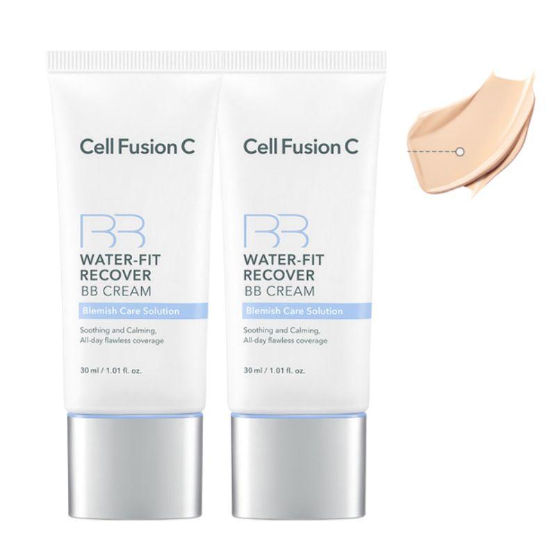 Cell Fusion C Water Fit Recover BB-крем Увлажняющий Skin-Fit Макияж SPF40 PA+++ №19 Светлый 30 мл x 2