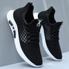 Spring and Summer New Sports and Leisure Shoes Trend Fly-woven Breathable Running Shoes Men's Platform Mesh Shoes