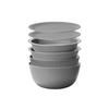 Like-it Zaru Bowl 6-piece set Made Japan Diameter approximately 23.6cm Microwave safe Dishwasher Space-saving Can also be used washing rice Gray
