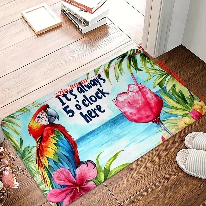 1PC Cute Cats Pattern Door Mats Kitchen Rugs Non-Slip Pop Design Living Room Rugs Bath Mat Carpet for Home Sink Laundry Decor