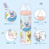 LittleForBig Adult Bottle 450mL Large Capacity Print Dust-Proof Lid Included Replaceable Silicone Nipple Adult Glass Bottle Pastel Colors