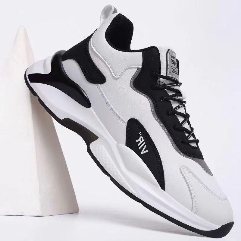 New Men's Shoes Casual Shoes Sports Shoes Fashionable Versatile Running Height Enhancement Mesh Breathable