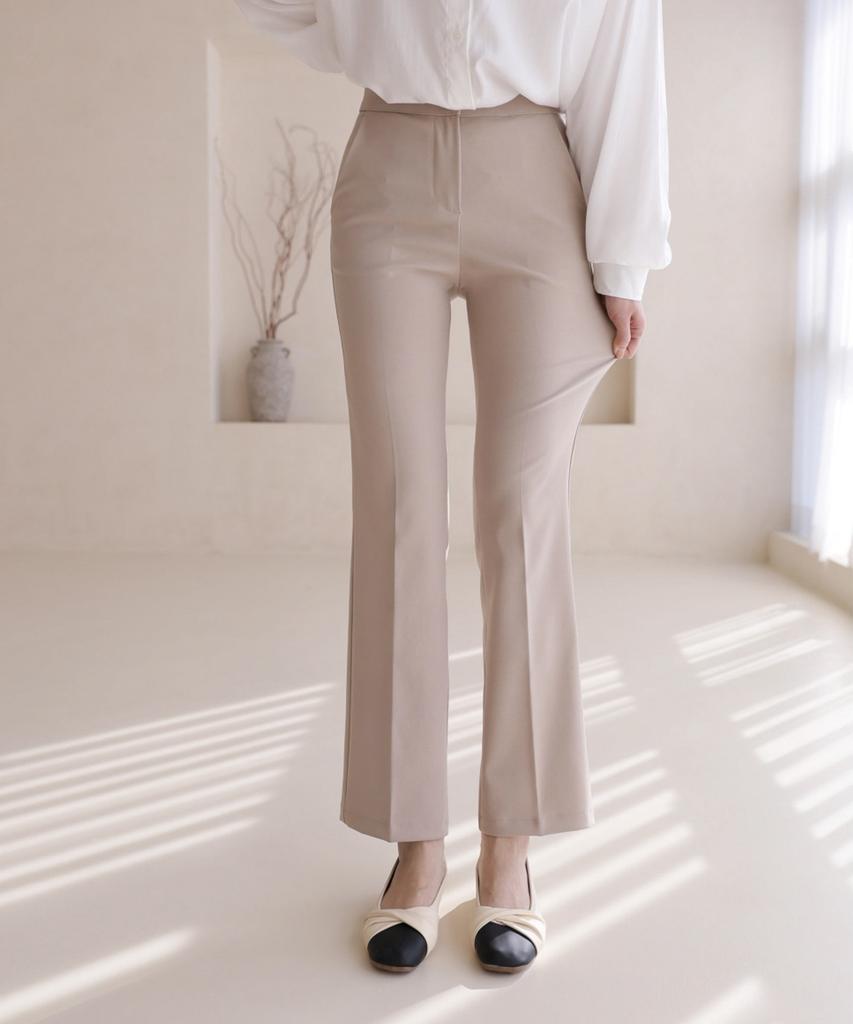 Ppaeppae Secret Banding Stretch Semi-Bootcut Slacks