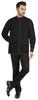 BestMan Mens Solid Shirt Mandarin Collar Long Sleeve Button-Up Formal Shirts Office