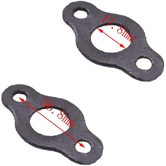New 10pcs Pipe Flange Gasket For 49cc 66cc 80cc 2 Stroke Engine Motorized Bicycle