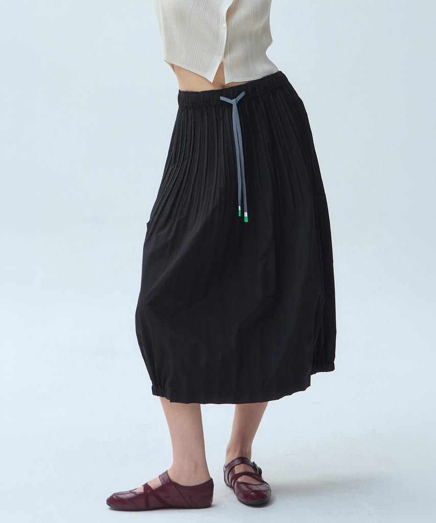 Waiowai Side Banding Pleated Cargo Skirt_2 Colors