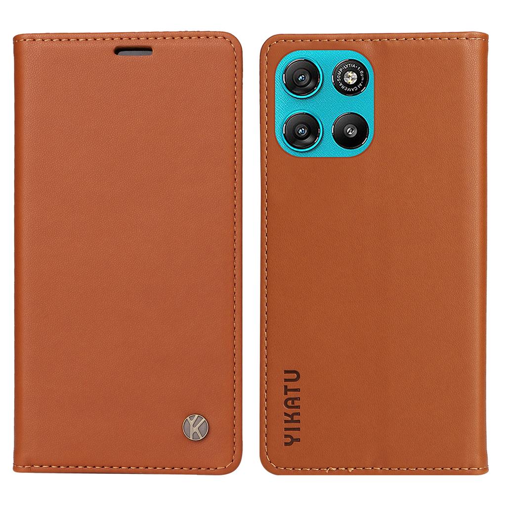 For Motorola Moto G57 Power 5G/Motorola Moto G100 5G (2025)/Motorola Moto G67 Power 5G Phone Cases YIKATU Magnetic Closure PU Leather Mobile Cover