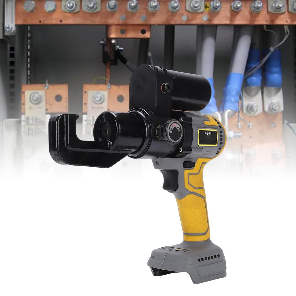 Electric Hydraulic Cable Lug Crimping Tool Non Slip 360° Rotatable Head 45KN Powerful Hydraulic Crimper Pliers for Copper Aluminum Wire Crimping In T