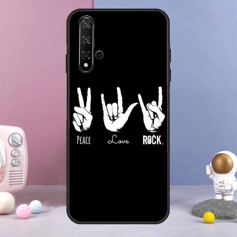 Rock Roll Skull For Huawei Nova 3i 7i 8i 11i 12i 9 10 SE Y60 Y61 Y70 Y72 Y73 Y90 Y91 P20 P40 P30 Lite Case