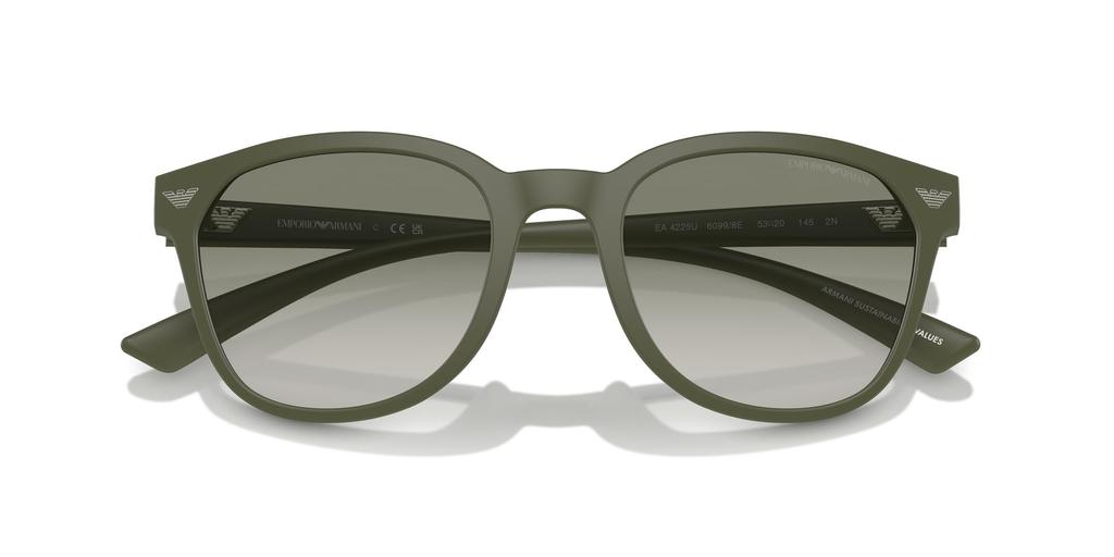 Sunglasses EA4225U MATTE GREEN 53 [Emporio Armani] Men's