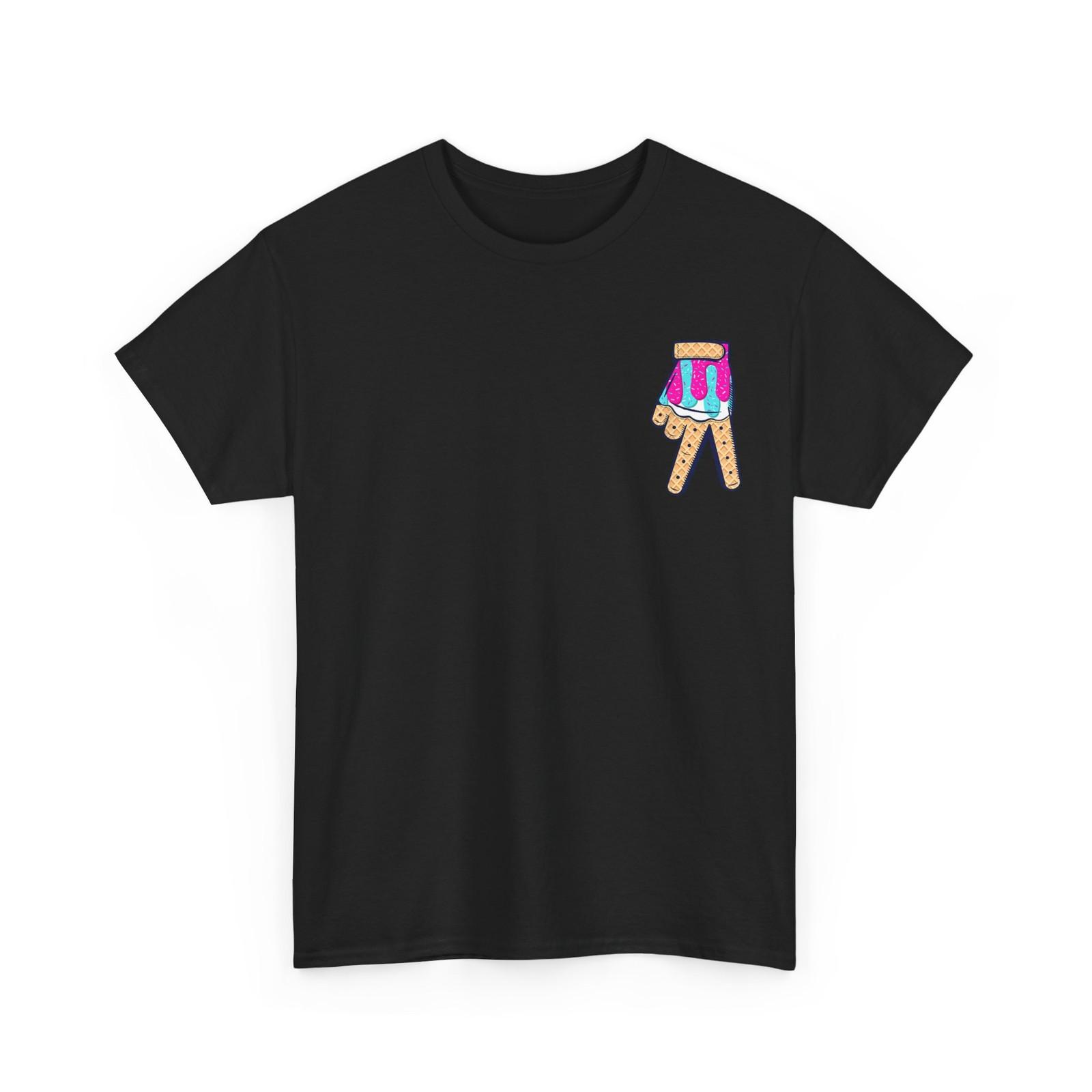 Baseball Ice Cream Drip Home Plate Glove Respect Drip T-Shirt XL