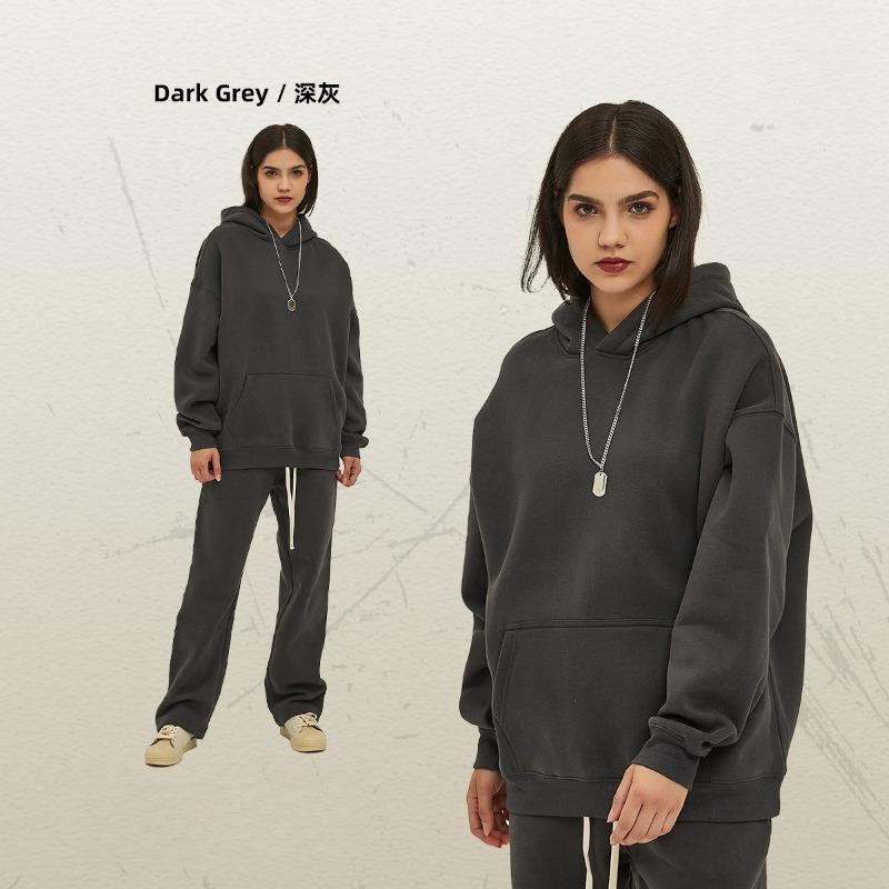 EastRogue New Loose-fitting 350g Fleece-lined Trendy Hoodie for Men, Oversized and Thickened with A Hood.