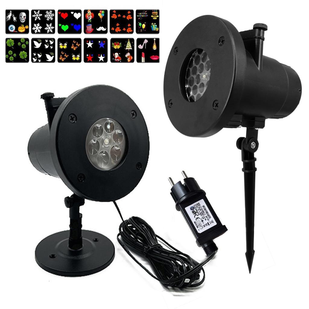 Christmas Projector Lights Outdoor Waterproof Snowflake Projector Lights LED Snowfall Lights for Christmas Decorations Lights