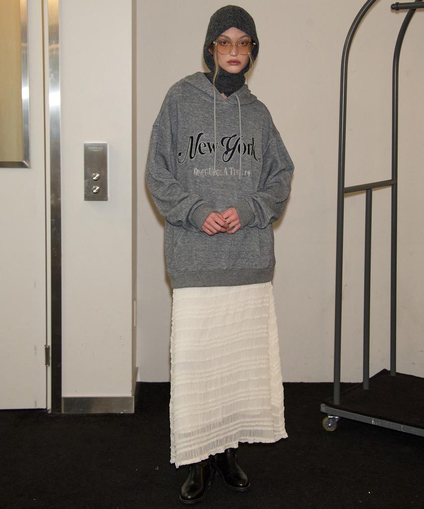 SALON DE YOHN New York Hood Knit_ Gray