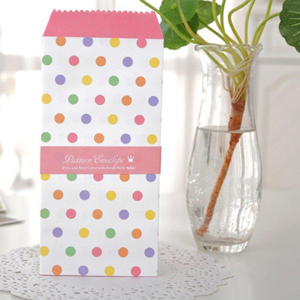 Office Supply Kawaii Paper Gift Card Dot Star Envelope Korean Stationery Many Style Envelope