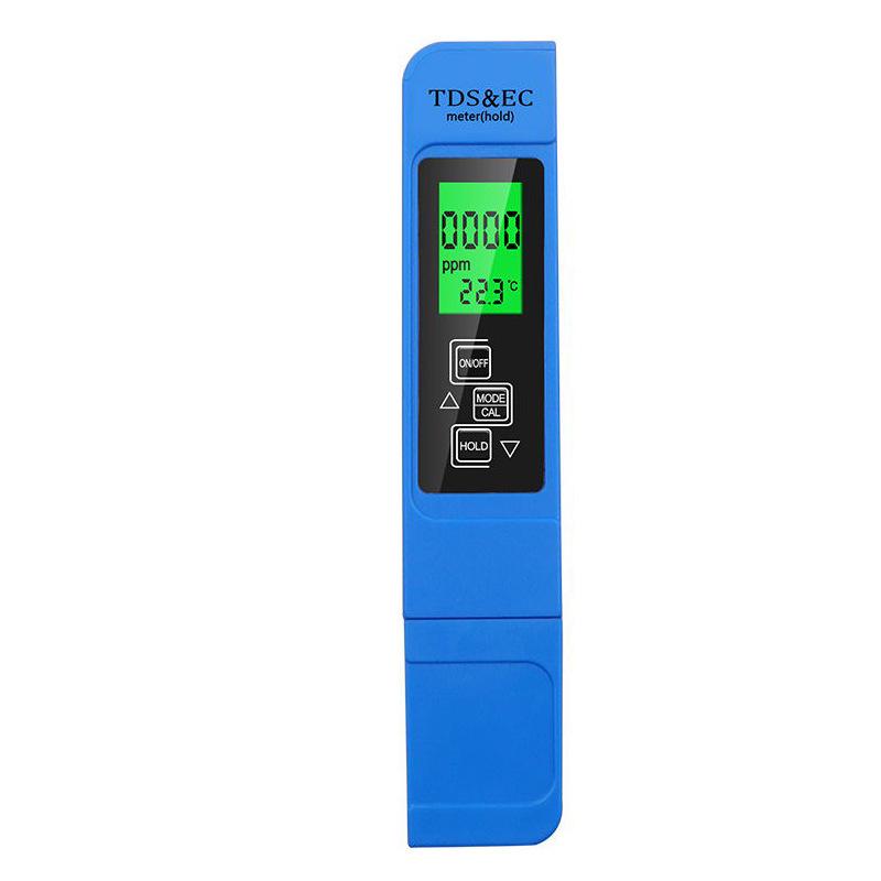 TDS Water Quality Test Pen: 3-in-1 EC Meter & Temperature Tester