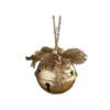Handmade Christmas Gold Bells Pendant Iron Xmas Tree Hanging Bells  New Year Home Ornament