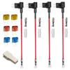 4pcs -24V Car Flat Fuse Holder Micro2 Small Circuit Fuse Tap Kit Fuse