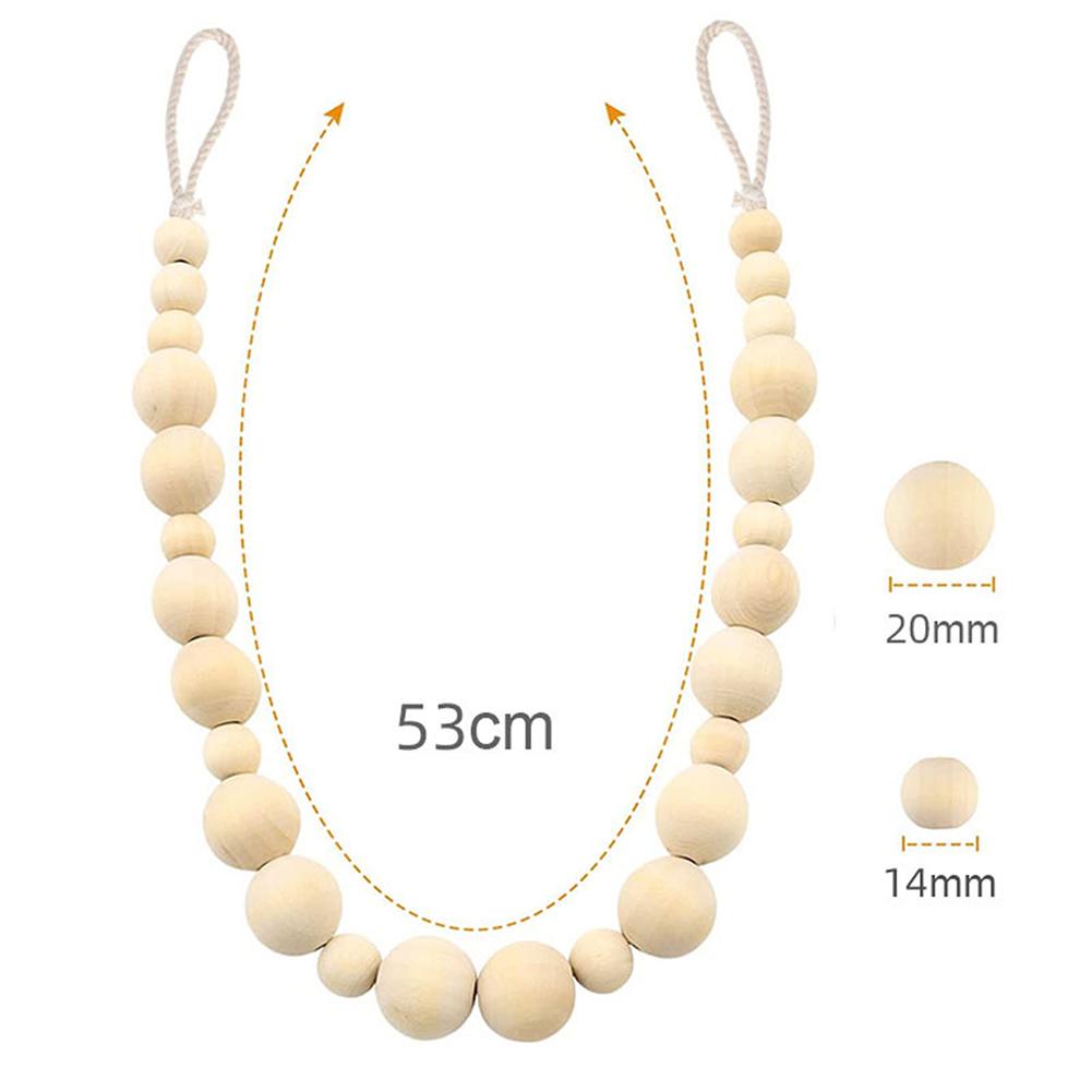 Bead Curtain Hangers 2 Pieces Curtain Finishing Sturdy Wooden Bead Construction Easy Curtain Changes For Indoor And Outdoor Use