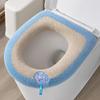 Soft Plush Toilet Seat Cover With Handle Universal Fit Winter Fall Cartoon Sheep Design Washable Reusable