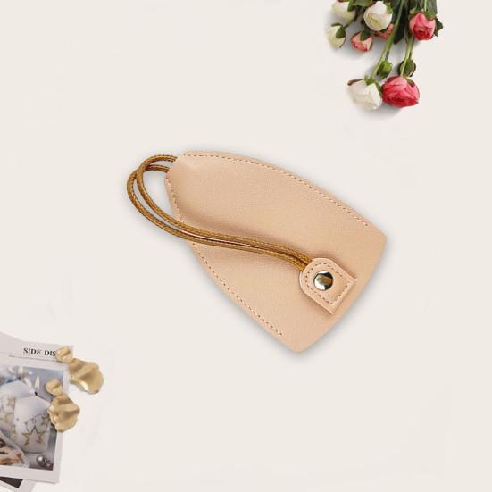 Pull-out Car Key Bag Drawstring Portable Large Capacity Faux Leather Waterproof Handmade Key Storage Case Protector Cover Pouch