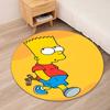 THE SIMPSONS Printed Round Rug Carpet Chair Rug Area Rug Entryway Doormats,for Office Chair Living Room Bedroom Kitchen Room.