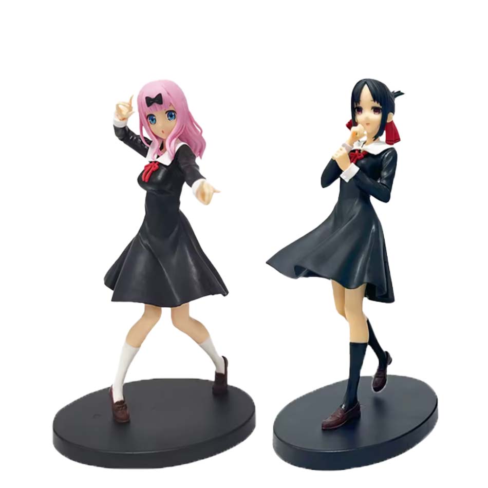 18Cm Anime Figure Love Is War Fujiwara Chika Shinomiya Kaguya Kawaii Girl Action Figure Collectible Model Doll Toy Gift