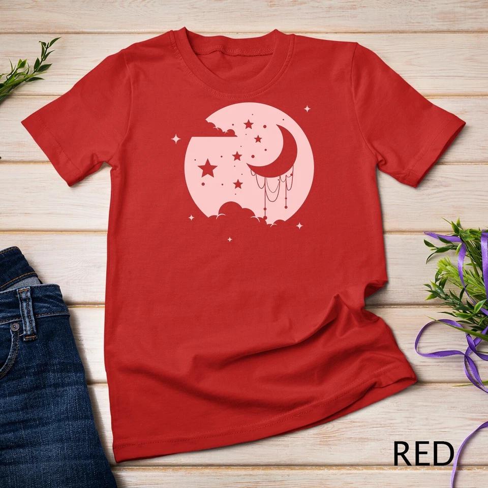 Kawaii Cute Pastel Goth Moon T-Shirt Unisex T-shirt 8 XL