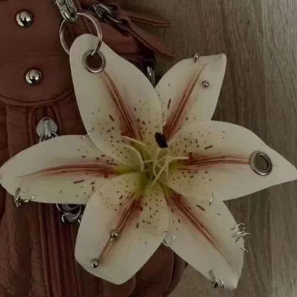 Keychains Flower Keychain Phone Charms Bag Pendant Imitation Flowers Pendant Bag Ornaments