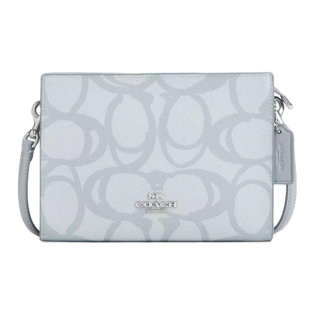 Coach Signature Canvas 20 Shoulder Crossbody Bag Women Bags Ice-Blue CBL93-SVNB9