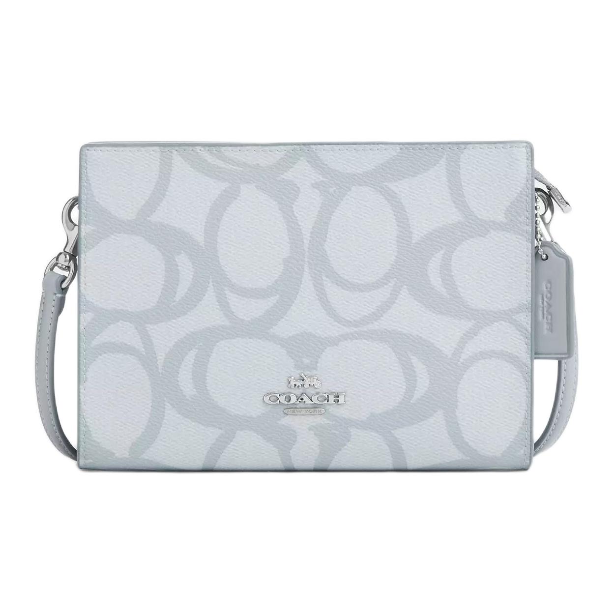 

Coach Signature Canvas 20 Shoulder Crossbody Bag Women bags Ice-Blue CBL93-SVNB9 Basic Set (Bag+Dust Bag)