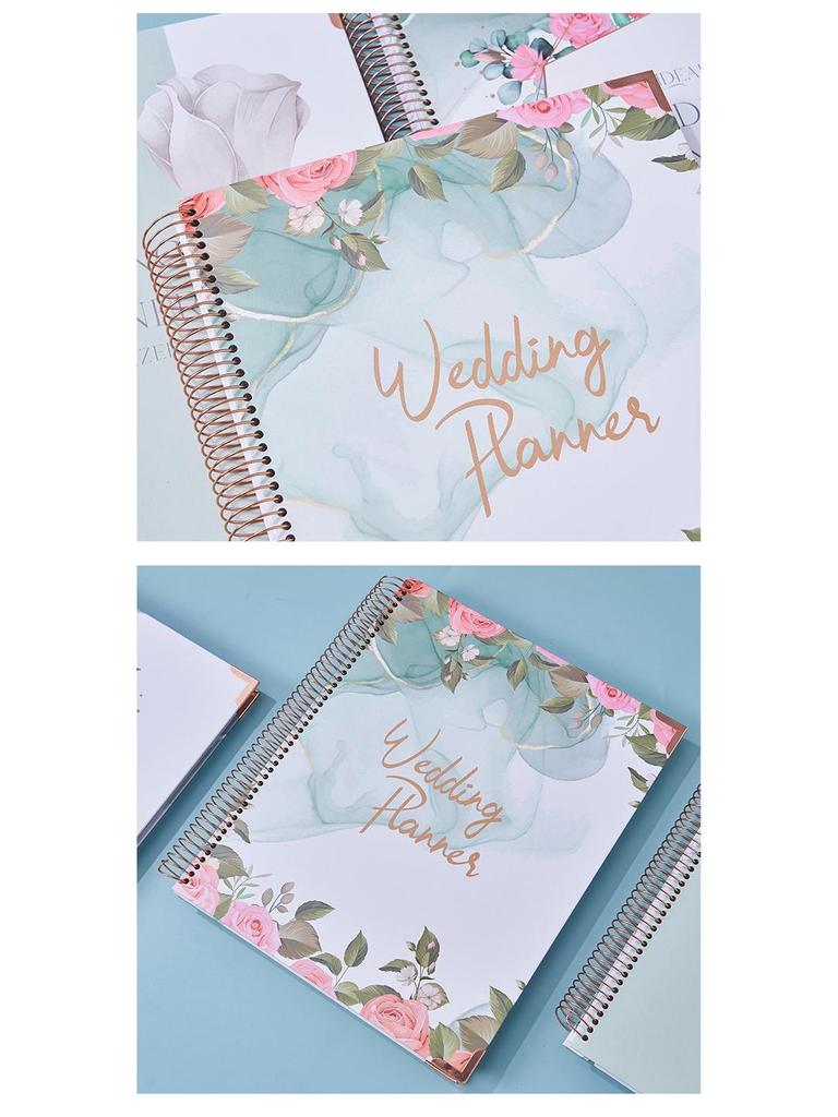 Pre-Wedding Planner Spiral Notebook with Floral Cover