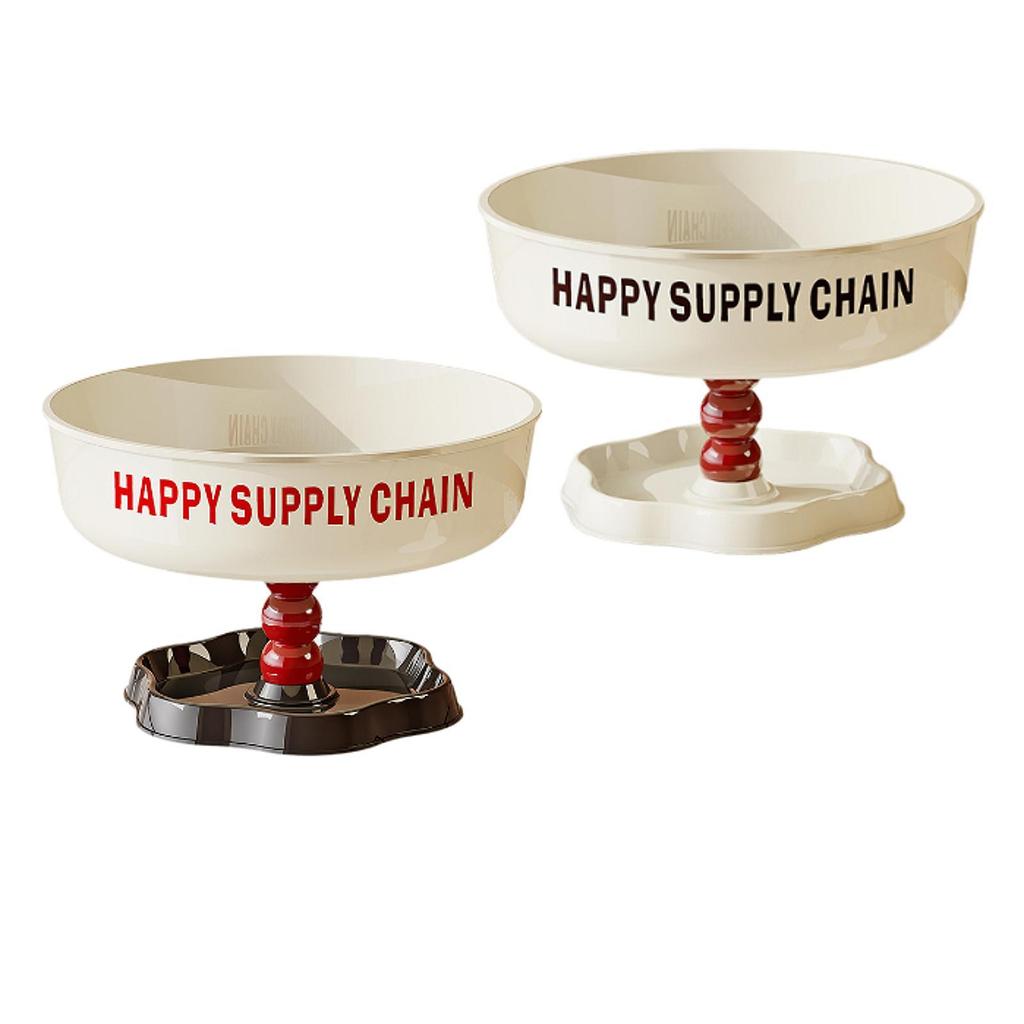 Pedestal Bowl Versatile Home Decor Dessert Platter Tray Dish Serving Bowl for Dinning Room Counter Buffet Kitchen Veggies Fruits
