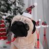 Decorative Christmas Pet Hat Adjustable Red/Green Puppy Christmas Hat Cloth with Drawstring Cat Headgear Hat Christmas
