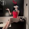 Lingerie Bunny Uniform Free Pure Lust Patent Leather Rabbit Cosplay Couple Flirting Dress