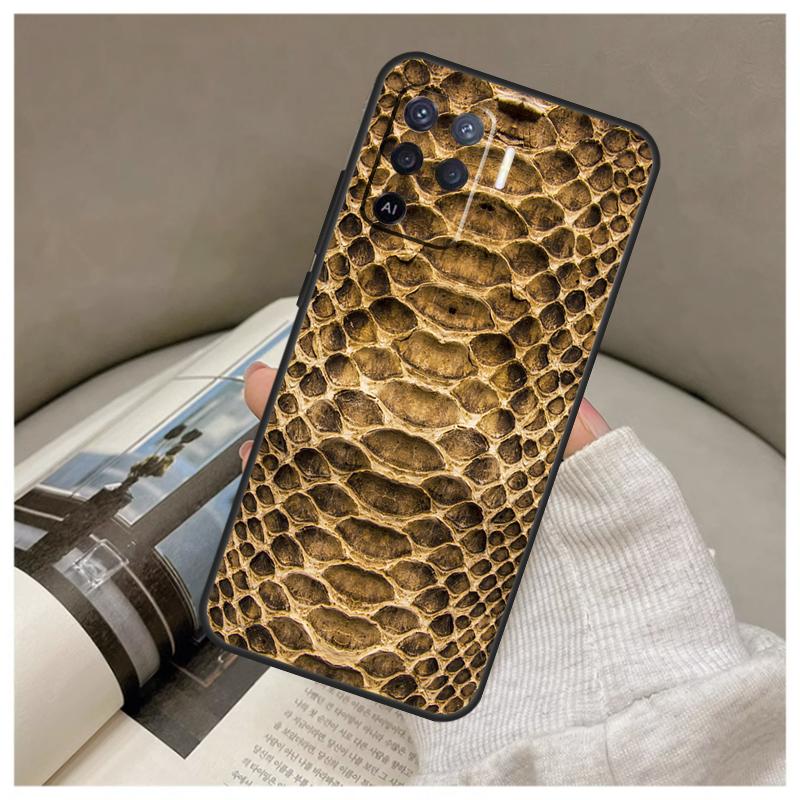Ormskinnsfodral För Oppo A74 A94 A54 A18 A38 A58 A78 A98 A80 A60 A40 A96 A76 A16 A15 A17 A57 A77 A5 Pro